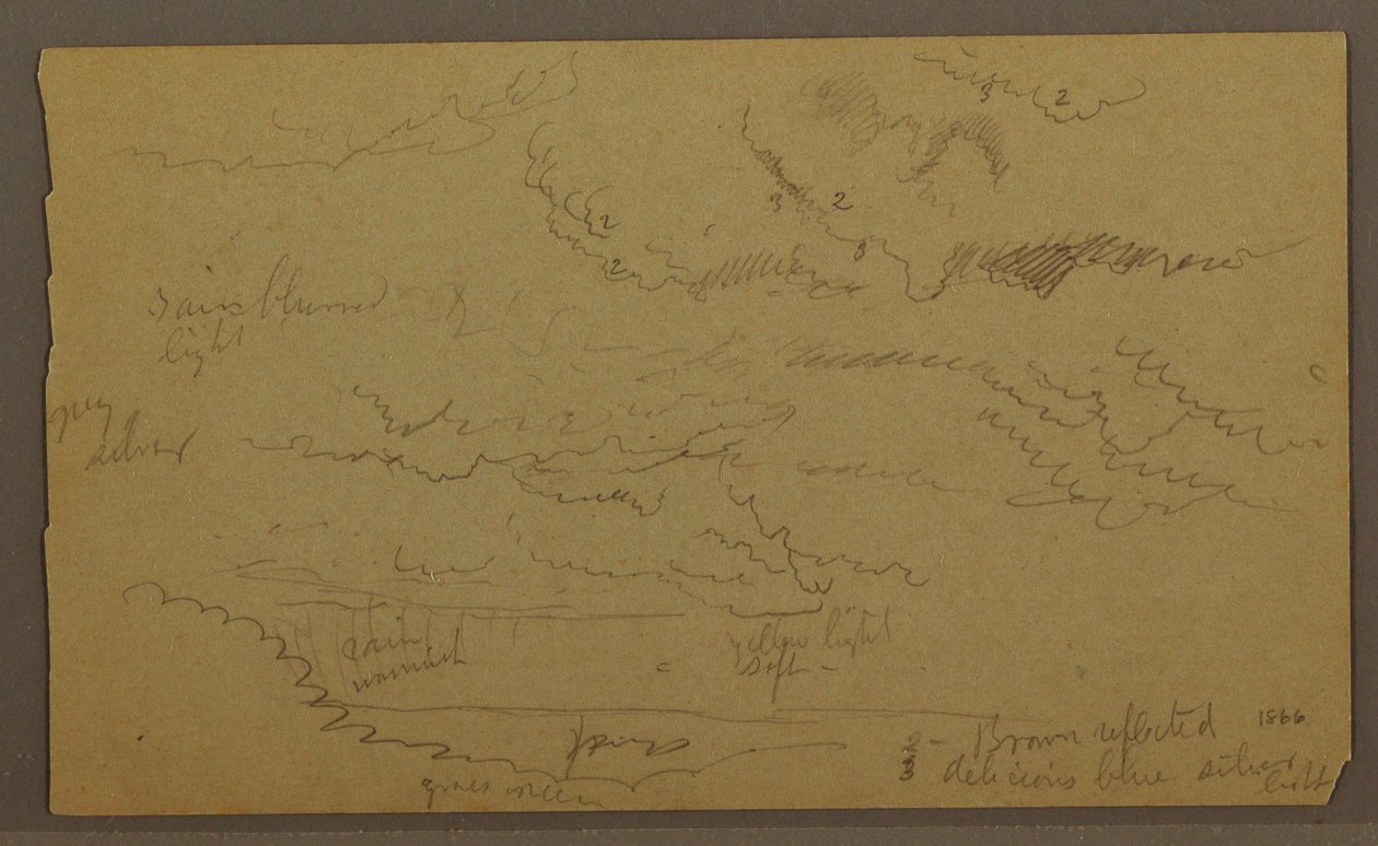 Cloud study, possibly 1860 by Frederic Edwin Church