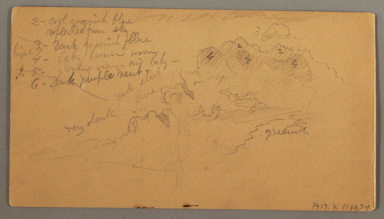 Cloud Study, Possibly 1874 by Frederic Edwin Church