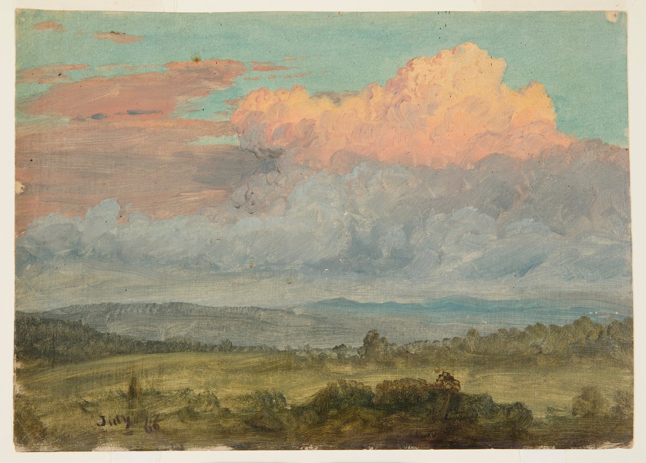 Clouds, Hudson Valley, New York, July 1866 by Frederic Edwin Church