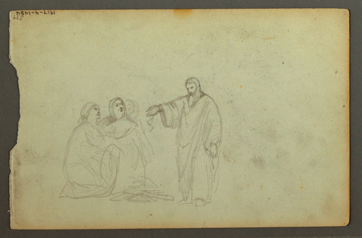 Covered Wagon, Three Studies of a Woman by Frederic Edwin Church
