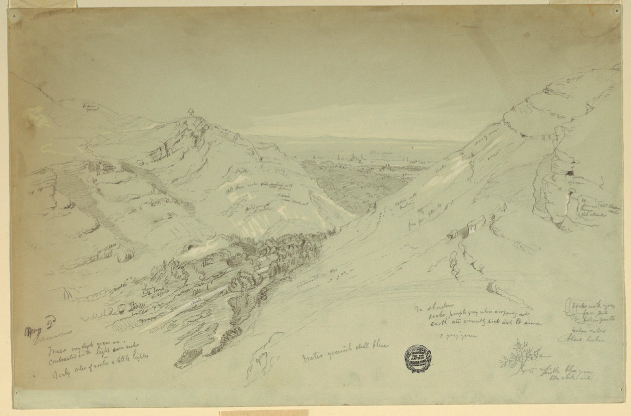 Distant View of Damascus, Syria, May 2, 1868 by Frederic Edwin Church