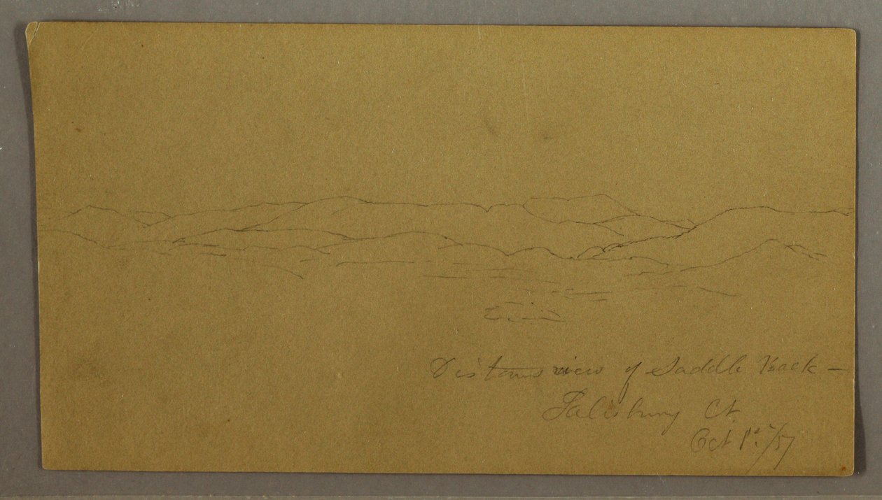 Distant View of Saddleback Mountain, Maine, October 1, 1867 by Frederic Edwin Church