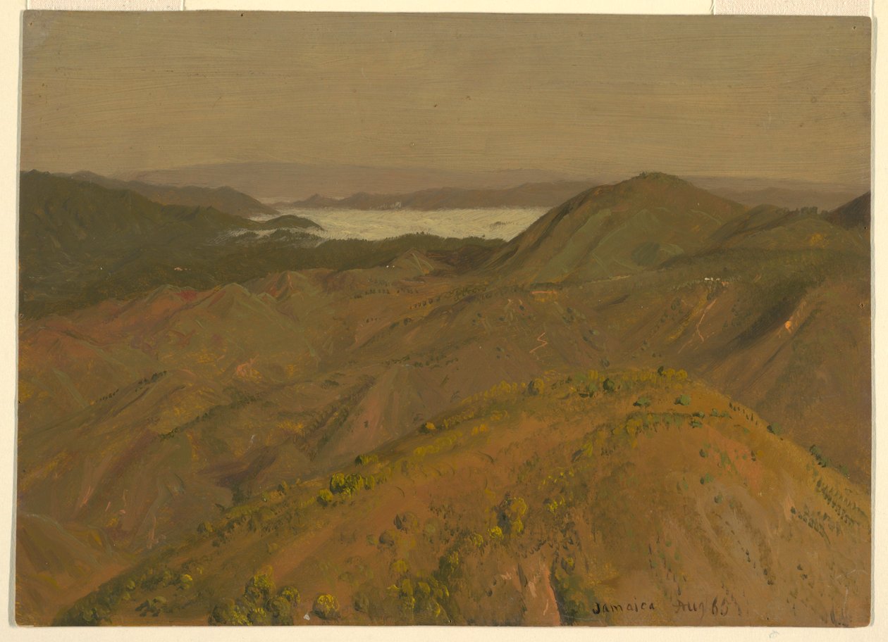 Distant View over Hilltops, August 1865 by Frederic Edwin Church