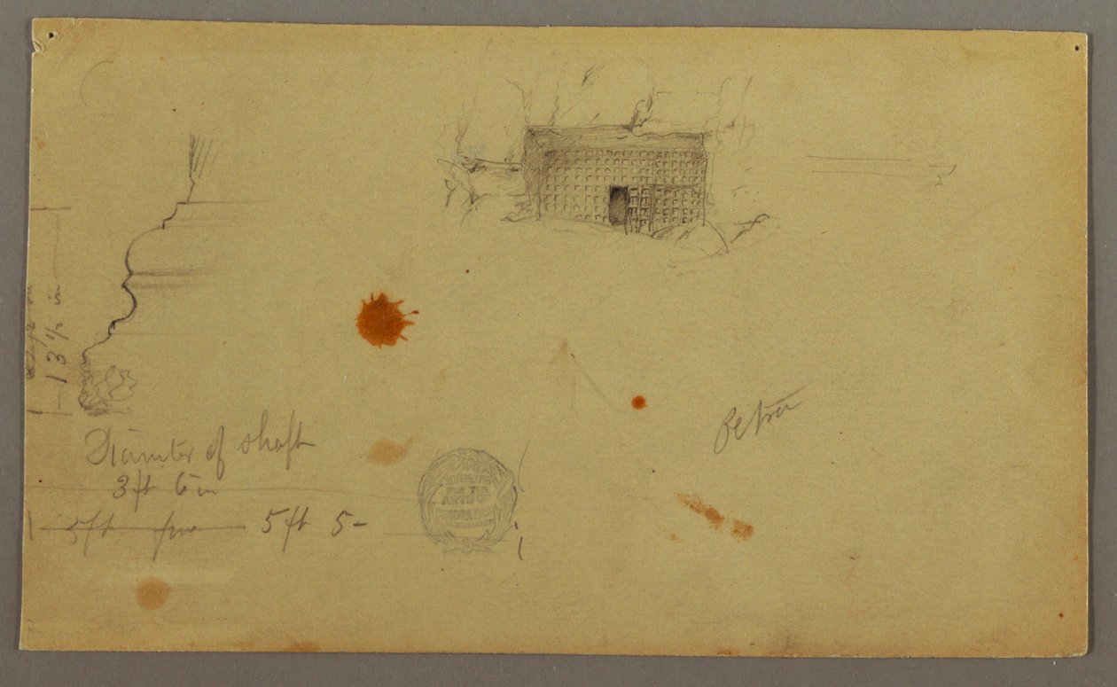 Domed House, House with Staircase, February, possibly 1868 by Frederic Edwin Church