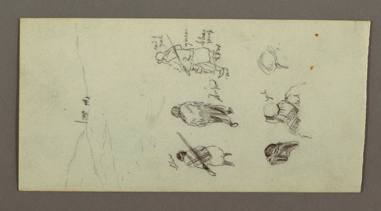 Figure Studies, Ridge, Possibly 1868 by Frederic Edwin Church