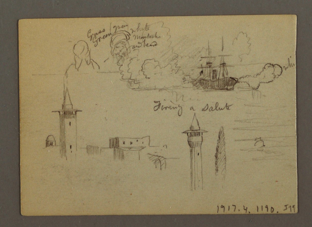 Figure Studies, Sailship, Rainbow, Possibly 1868 by Frederic Edwin Church