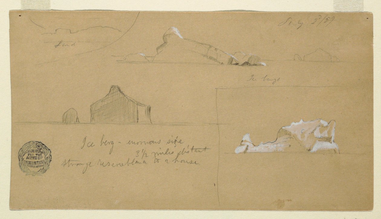 Floating Icebergs, July 2, 1859 by Frederic Edwin Church