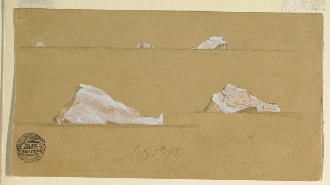 Floating Icebergs, July 5, 1859 by Frederic Edwin Church