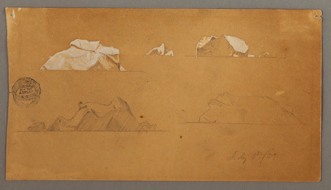 Floating Icebergs, July 5, 1859 by Frederic Edwin Church