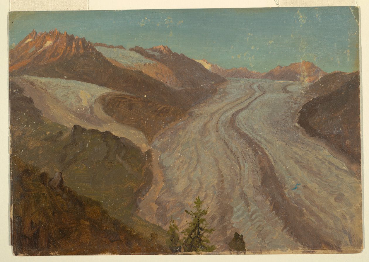 Great Aletsch Glacier, Switzerland, August 1868 by Frederic Edwin Church