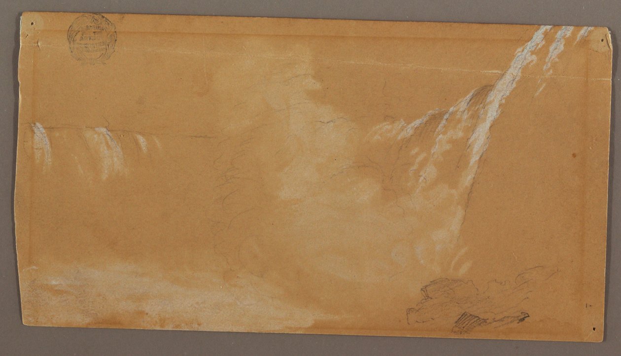 Greater Part of Horseshoe Falls, Seen from the Canadian Side of the Niagara River, possibly 1858 by Frederic Edwin Church