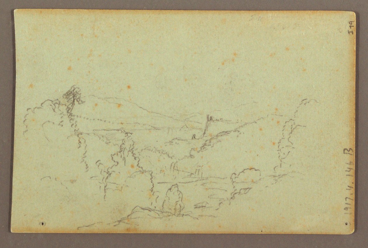 Hennequin Point and the American Falls, Niagara River, possibly 1856 by Frederic Edwin Church