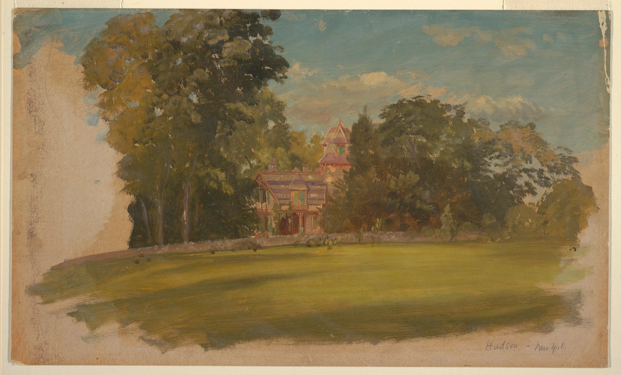 House in Hudson, New York, ca. 1885 by Frederic Edwin Church