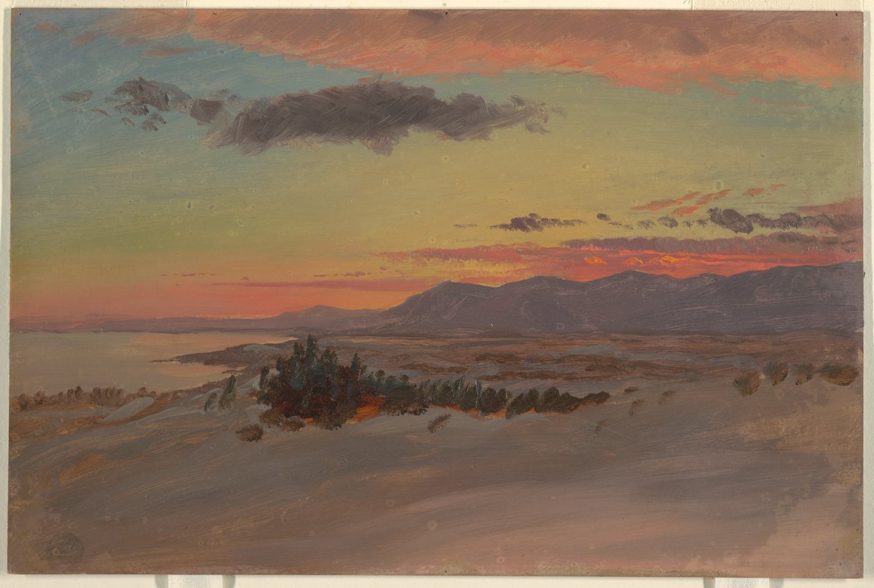 Hudson Valley in Winter, Looking Southwest from Olana, 1870–80 by Frederic Edwin Church