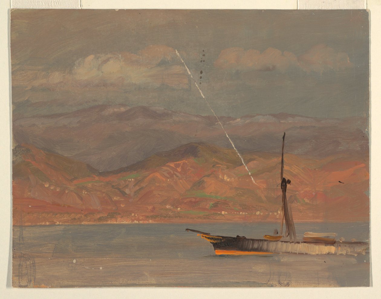 Italian Coast, off Straits of Messina, July 1868 by Frederic Edwin Church