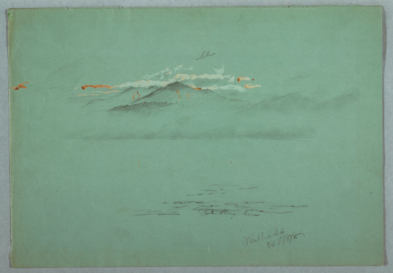 Lake Millinoket and Mount Katahdin, 1878 by Frederic Edwin Church