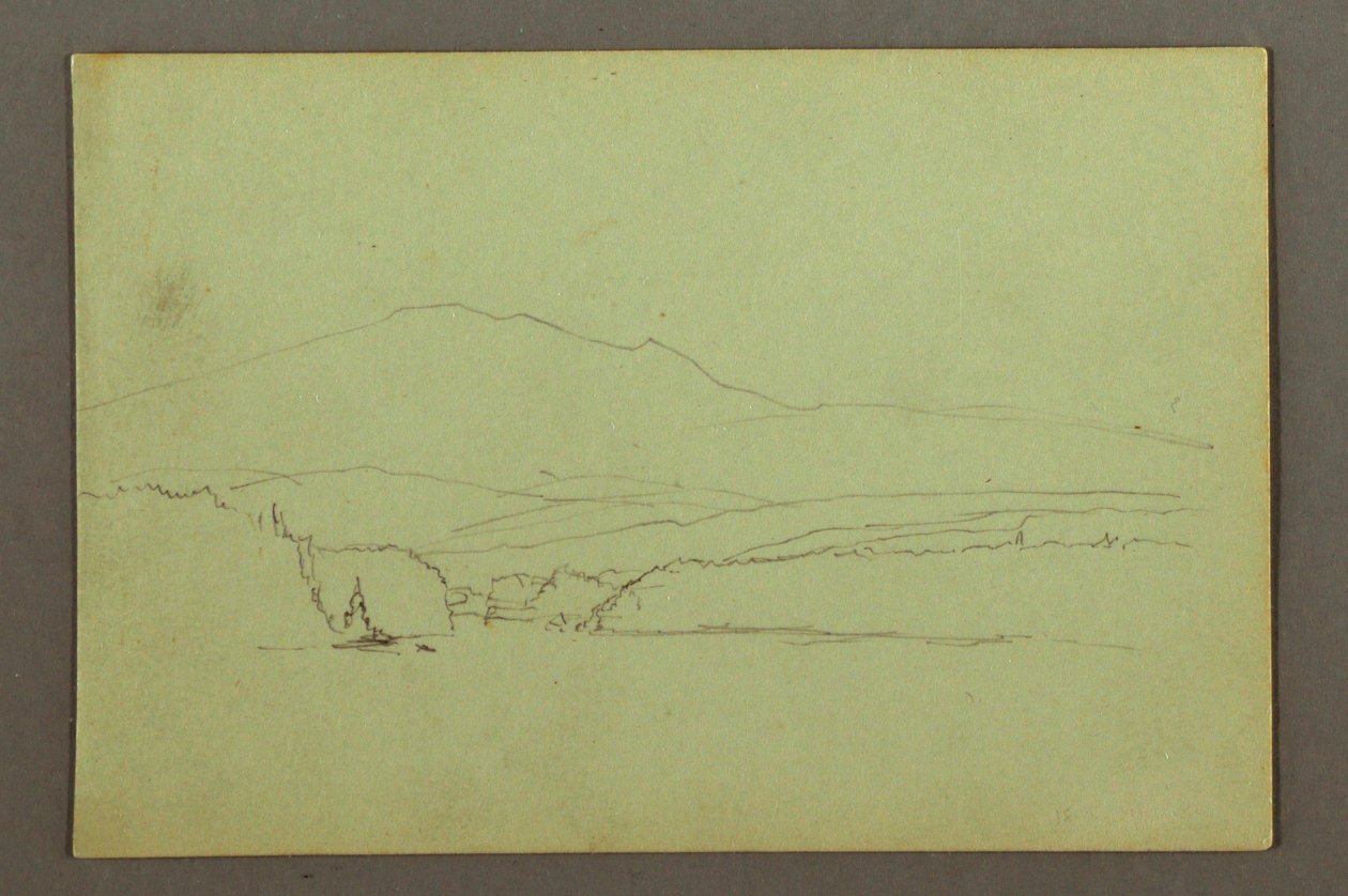 Lake, Hillrange, Possibly 1856 by Frederic Edwin Church