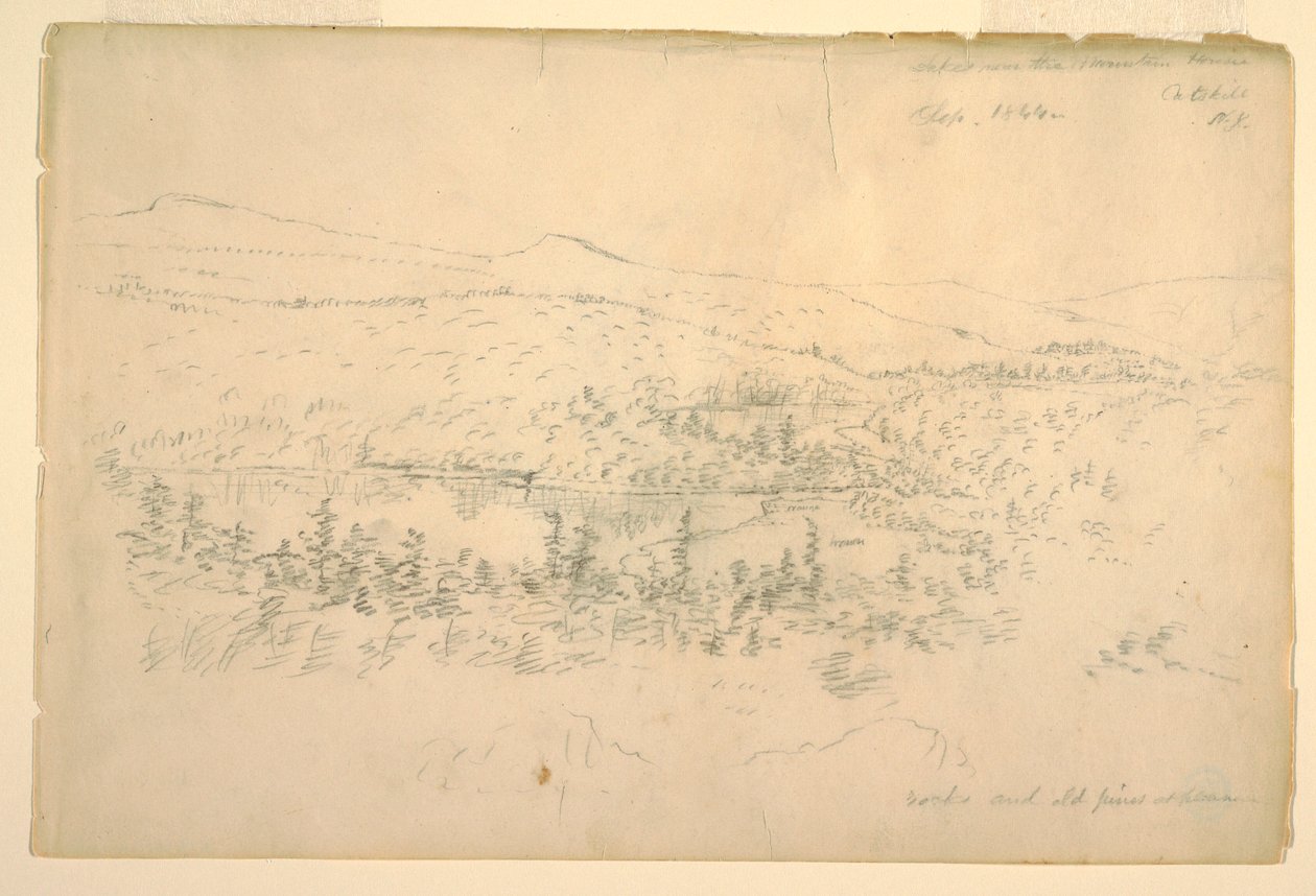 Lakes Near the Mountain House, September 1844 by Frederic Edwin Church