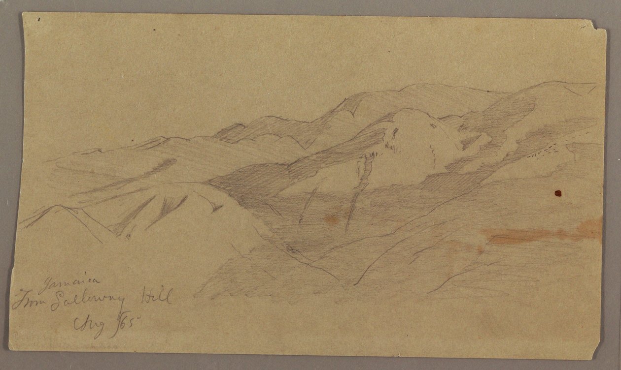Landscape View from Farm Galleway Hill, Jamaica, West Indies, August 1865 by Frederic Edwin Church
