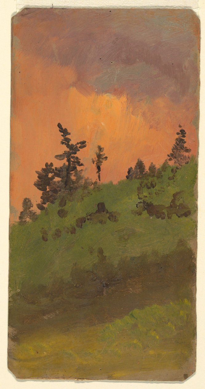 Landscape at Woods, June 1870 by Frederic Edwin Church