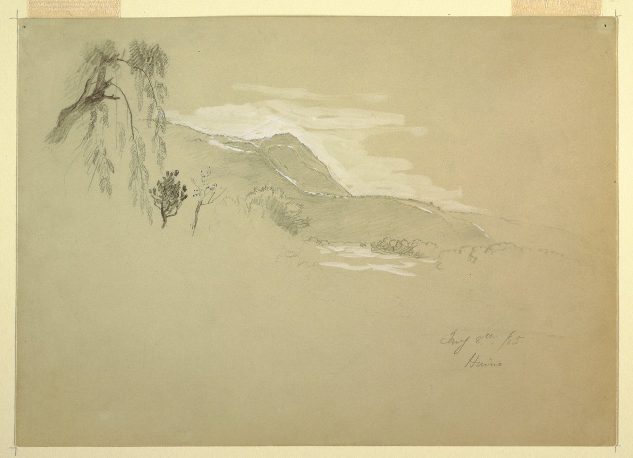Landscape Near Huino, Mexico, January 8, 1885 by Frederic Edwin Church