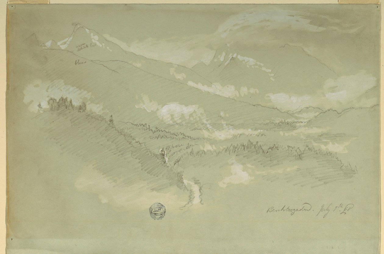 Landscapes, neighborhood of Berchtesgaden, 1868 by Frederic Edwin Church