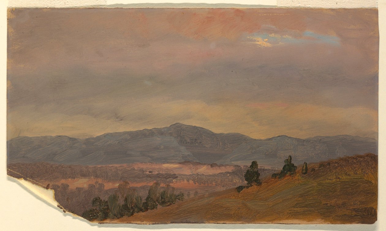 Looking Toward Distant Hills, Hudson Valley, New York, 1870–80 by Frederic Edwin Church