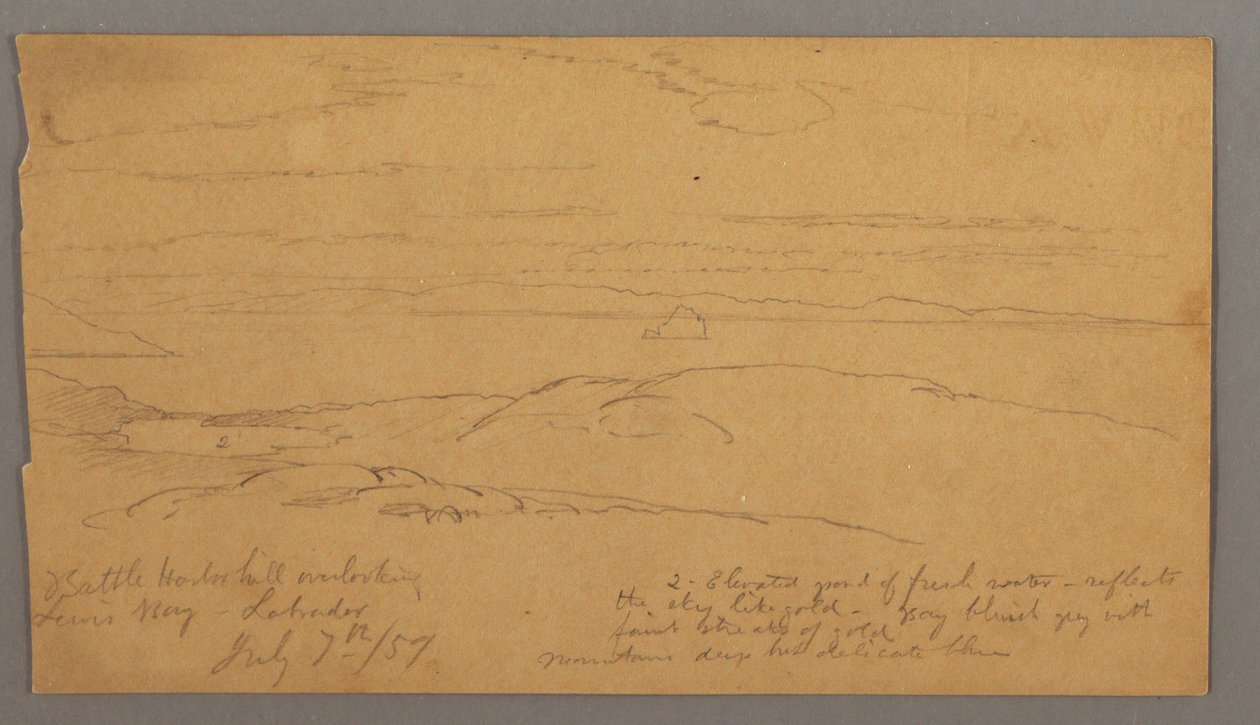 Louis Bay, Labrador, July 7, 1859 by Frederic Edwin Church