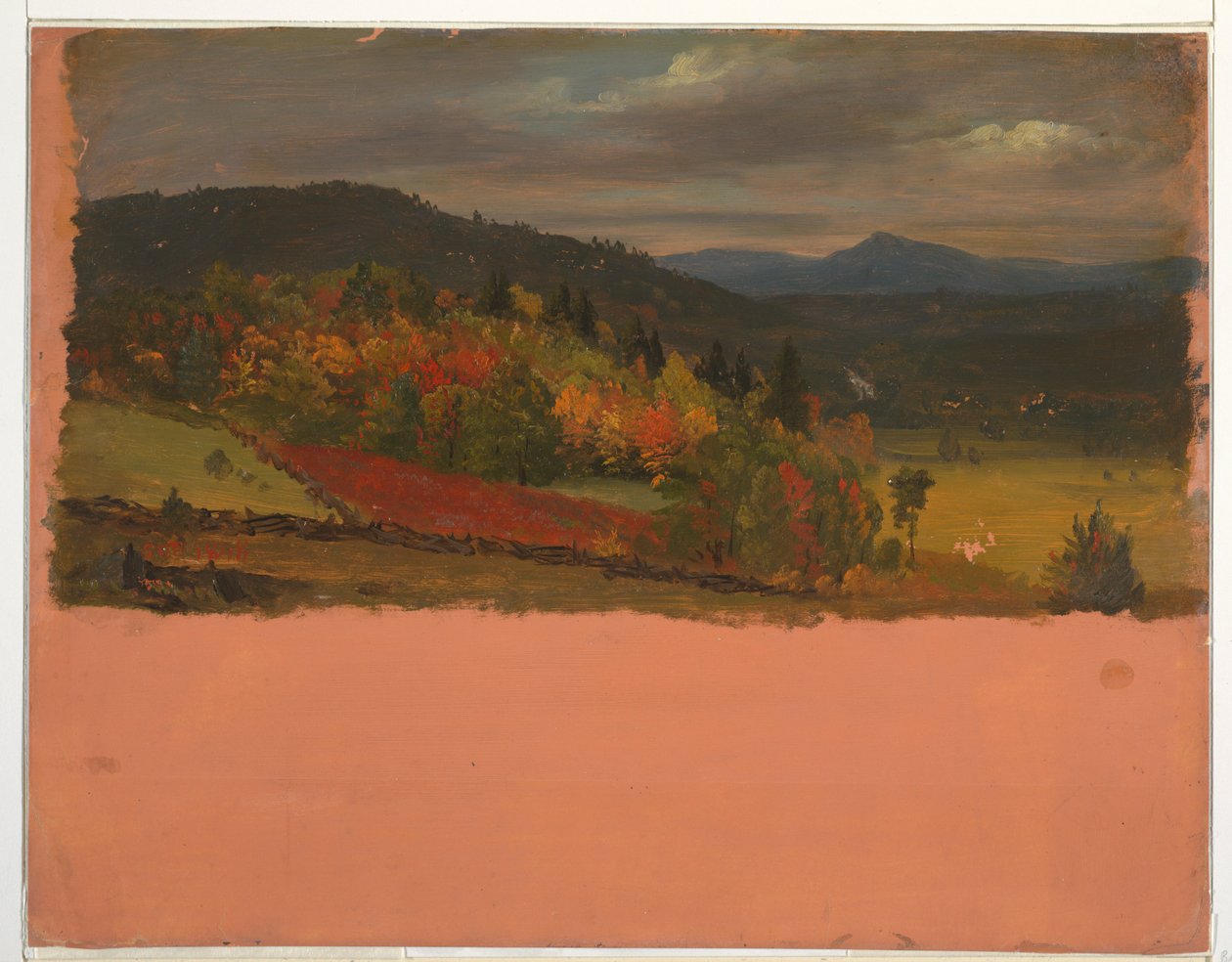 Maine or Stockbridge, Mass. view, September 1848 by Frederic Edwin Church