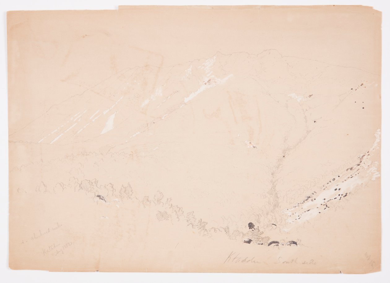 Mount Katahdin, shown from south, August 1852 by Frederic Edwin Church