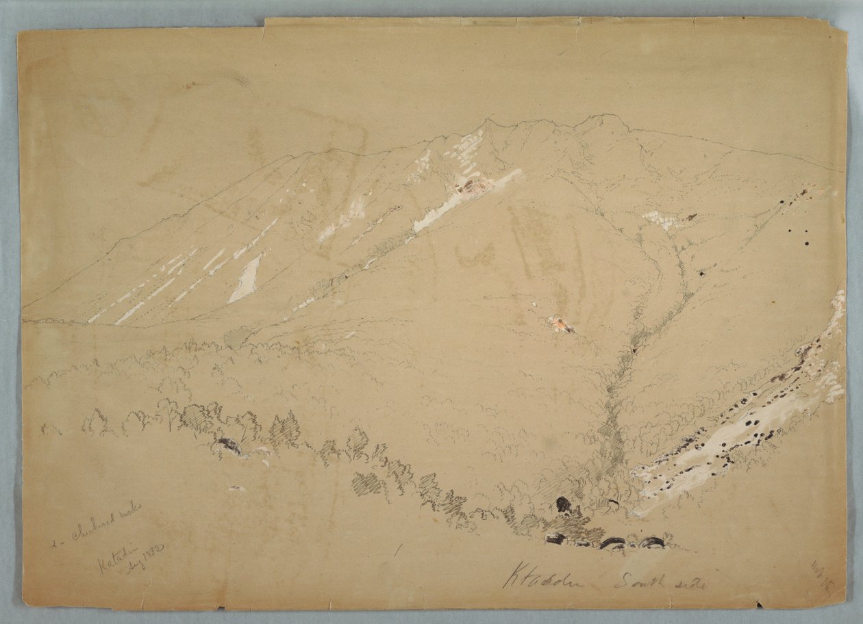 Mount Katahdin, shown from south, August 1852 by Frederic Edwin Church