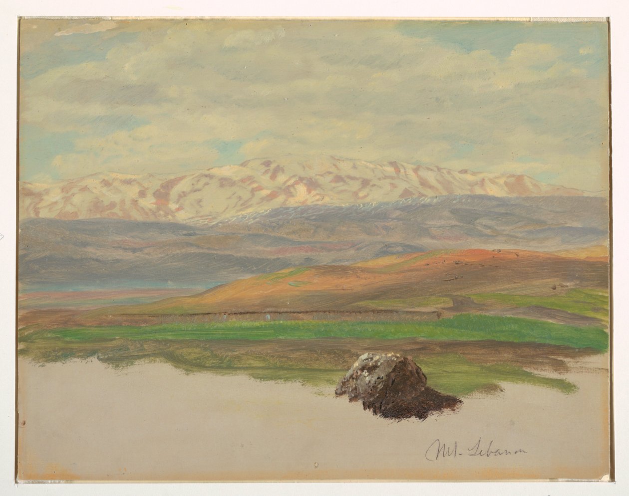 Mount Lebanon, May 1868 by Frederic Edwin Church