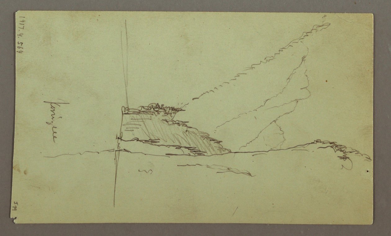 Mountain Peaks, River, July 1868 by Frederic Edwin Church