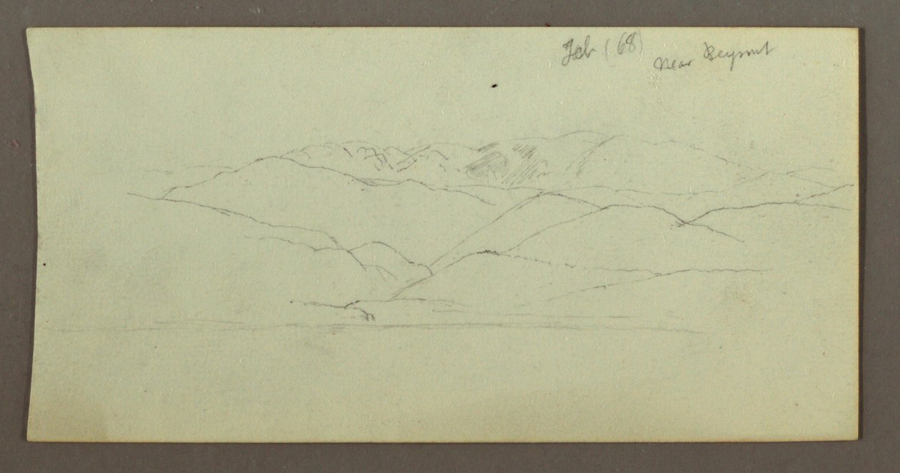 Mountain Range, February 1868 by Frederic Edwin Church