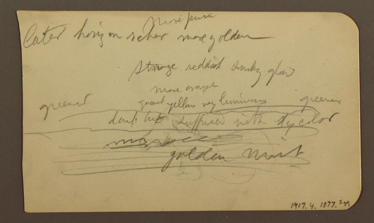 Mountain Ranges, Cuautla, Church; Verso: Crouching Horse, Landscape Notations, February 1885 by Frederic Edwin Church