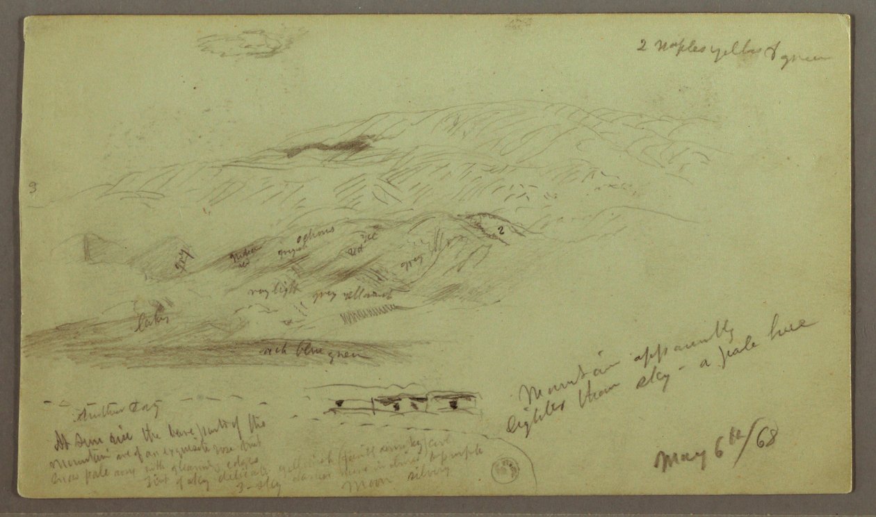 Mountainside Study, May 6, 1868 by Frederic Edwin Church