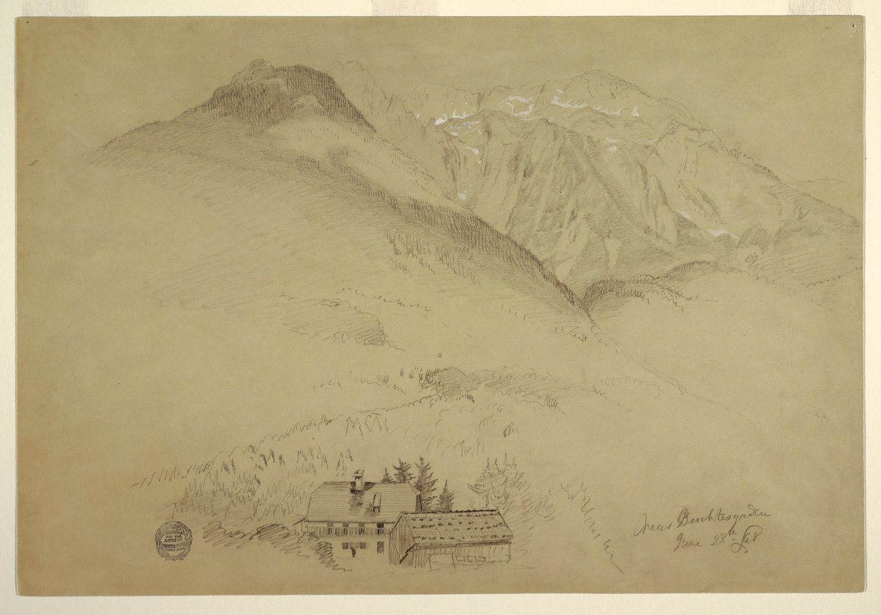 Mounts Goell and Brett near Berchtesgaden, Bavaria, June 28, 1868 by Frederic Edwin Church