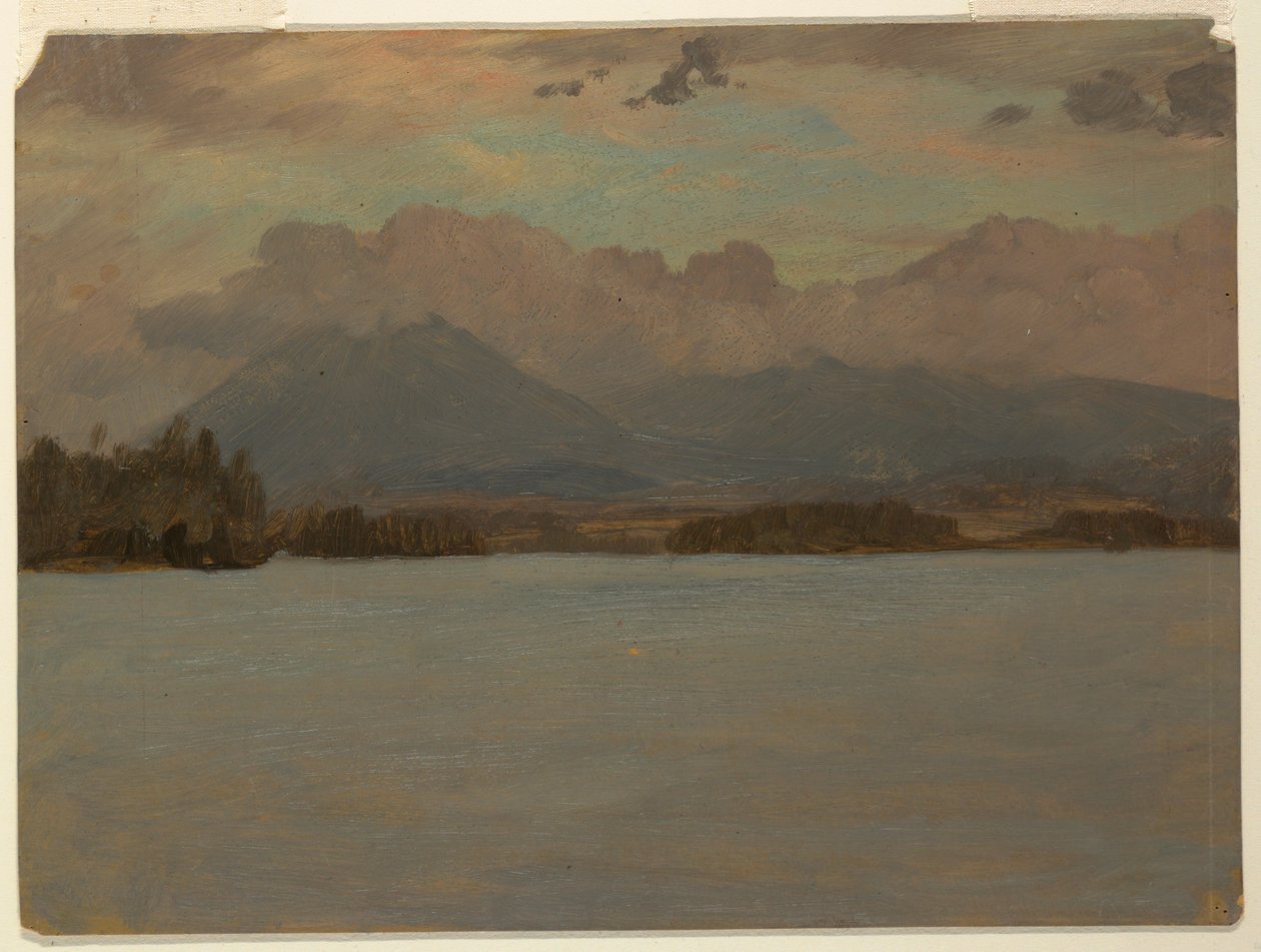 Mt. Katahdin from Lake Katahdin, 1855–65 by Frederic Edwin Church
