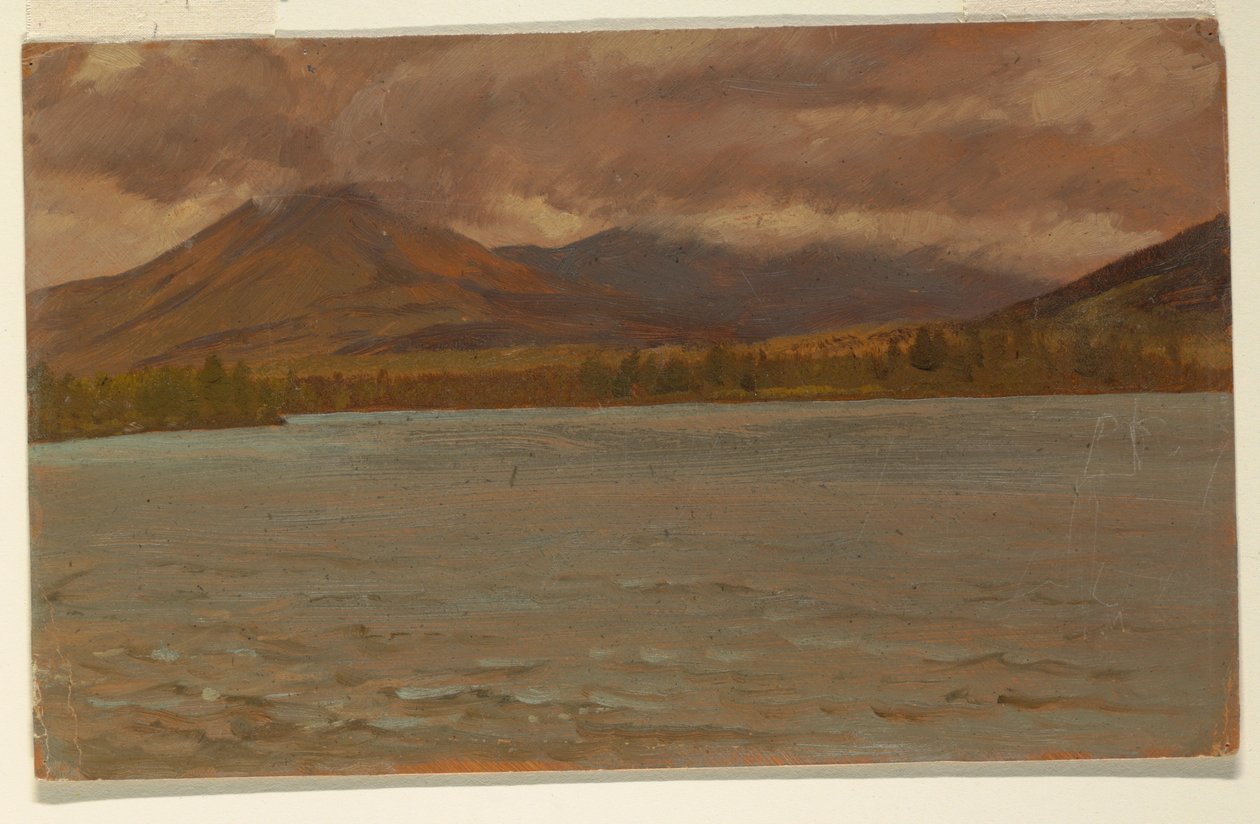 Mt. Katahdin from Lake Katahdin, 1860–70 by Frederic Edwin Church