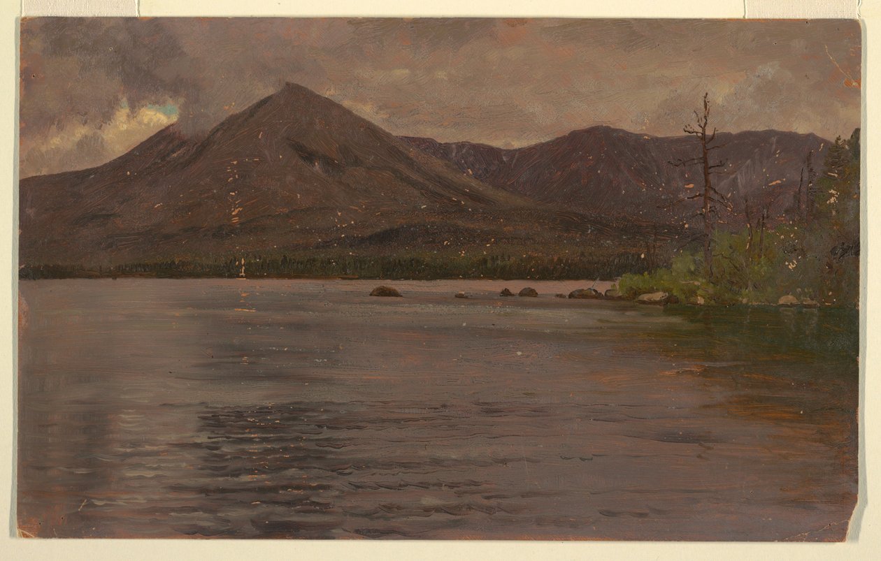 Mt. Katahdin from Lake Katahdin, 1877 by Frederic Edwin Church