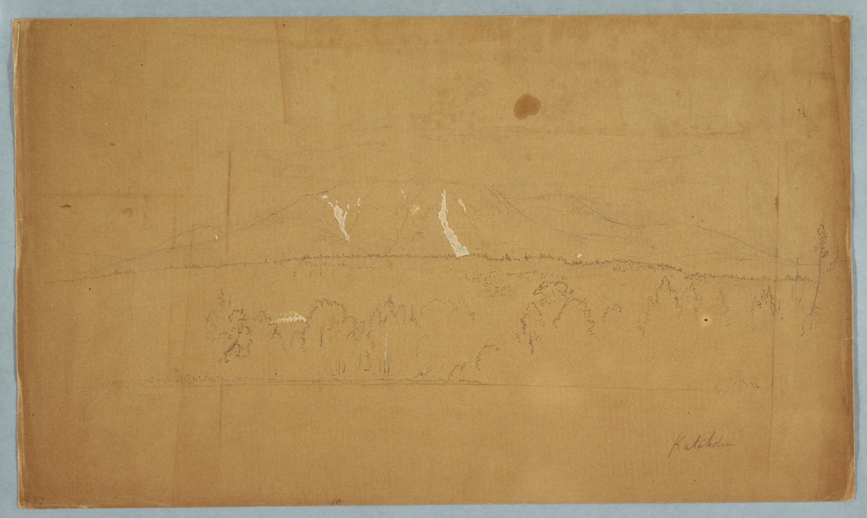 Mt. Katahdin from Lake Katahdin, Maine, 1852 by Frederic Edwin Church
