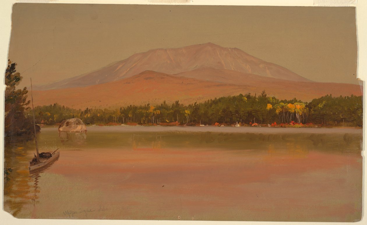 Mt. Katahdin from Togue Pond, 1875-80 by Frederic Edwin Church