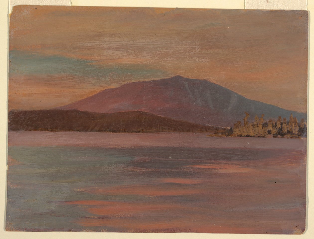 Mt. Katahdin from Togue Pond, 1877 by Frederic Edwin Church