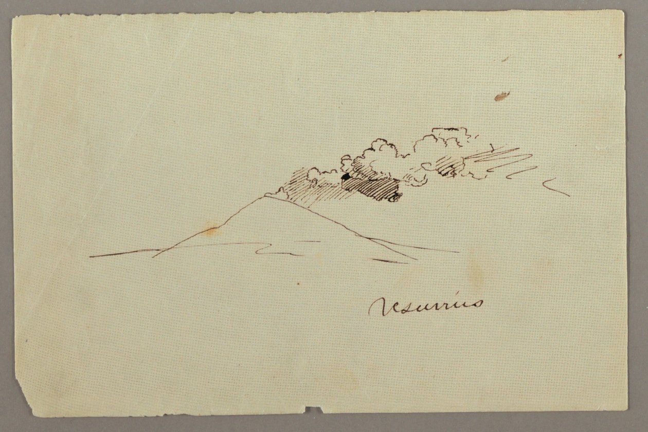Mt. Vesuvius with Smoke, possibly 1868-69 by Frederic Edwin Church