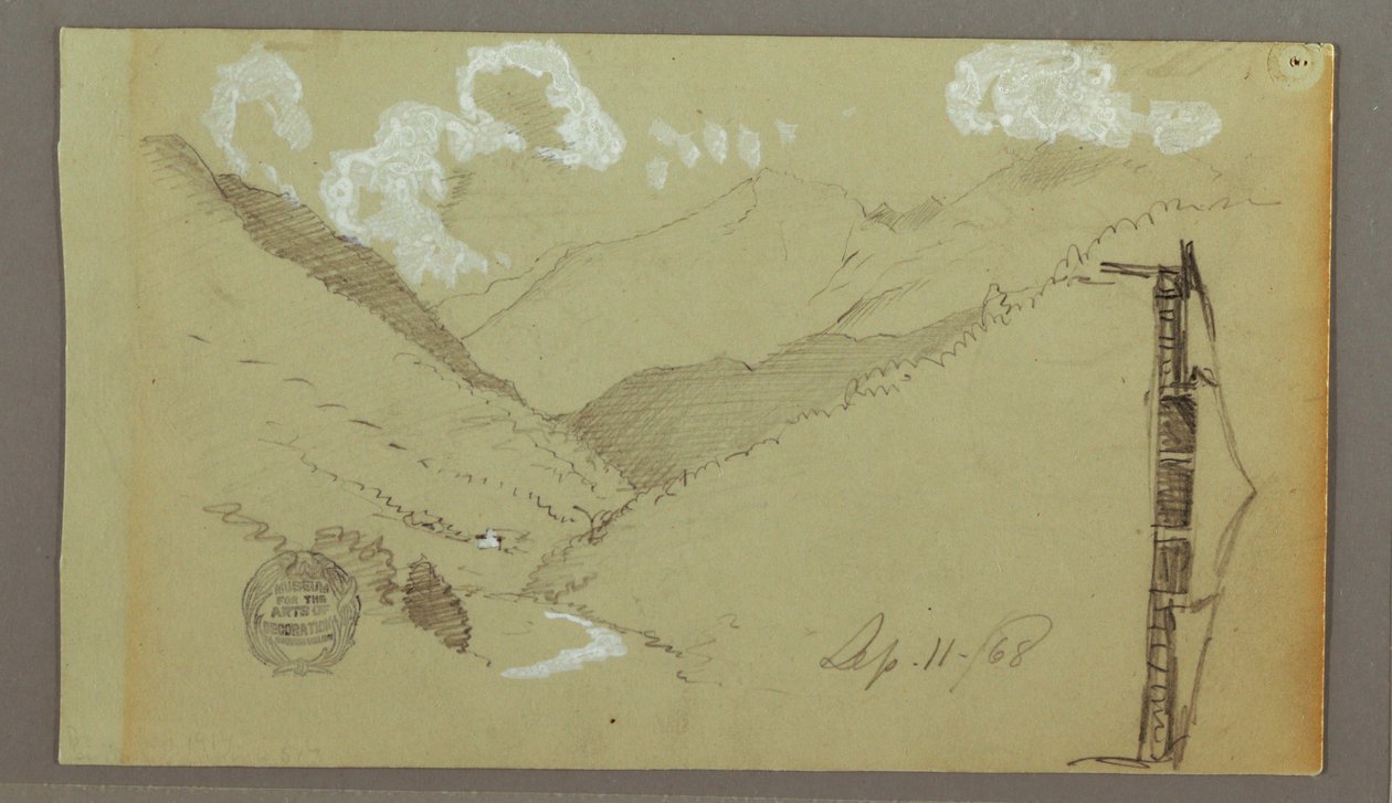Narrow Valley, Building, September 11, 1803 by Frederic Edwin Church