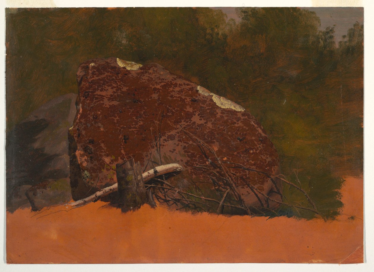 Possibly Mt. Desert, Island, Rock, ca. 1845 by Frederic Edwin Church