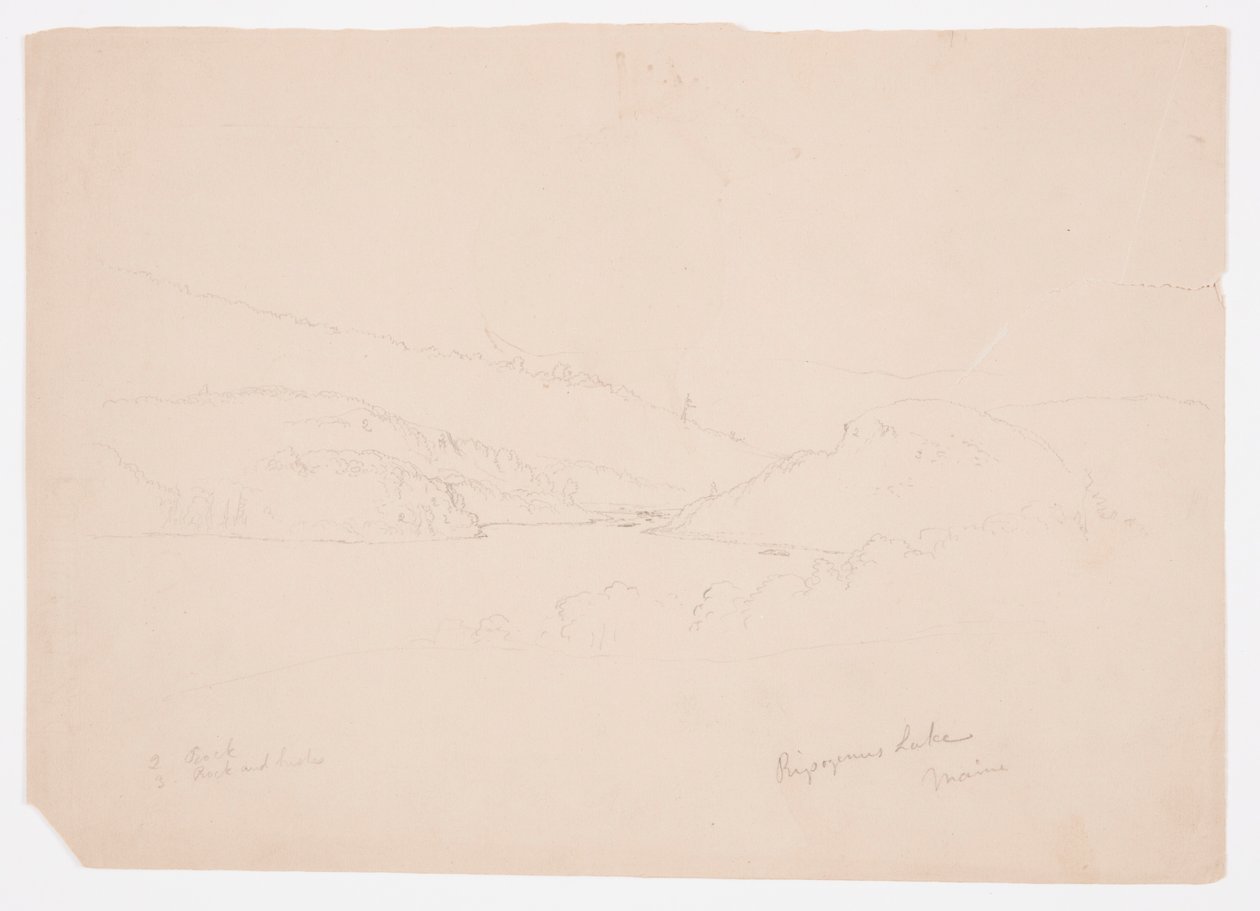 Ripogenus Lake, ca. 1855 by Frederic Edwin Church