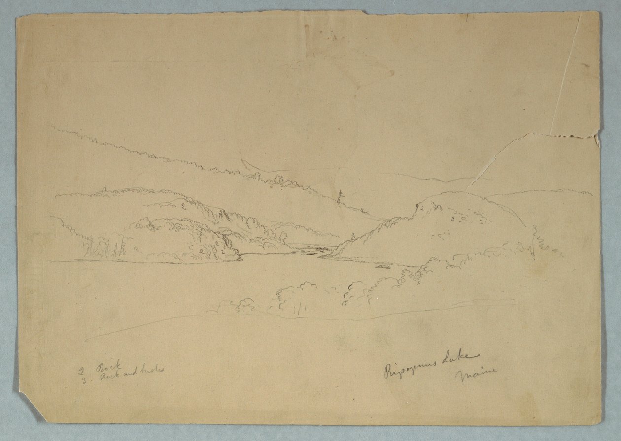 Ripogenus Lake, ca. 1855 by Frederic Edwin Church