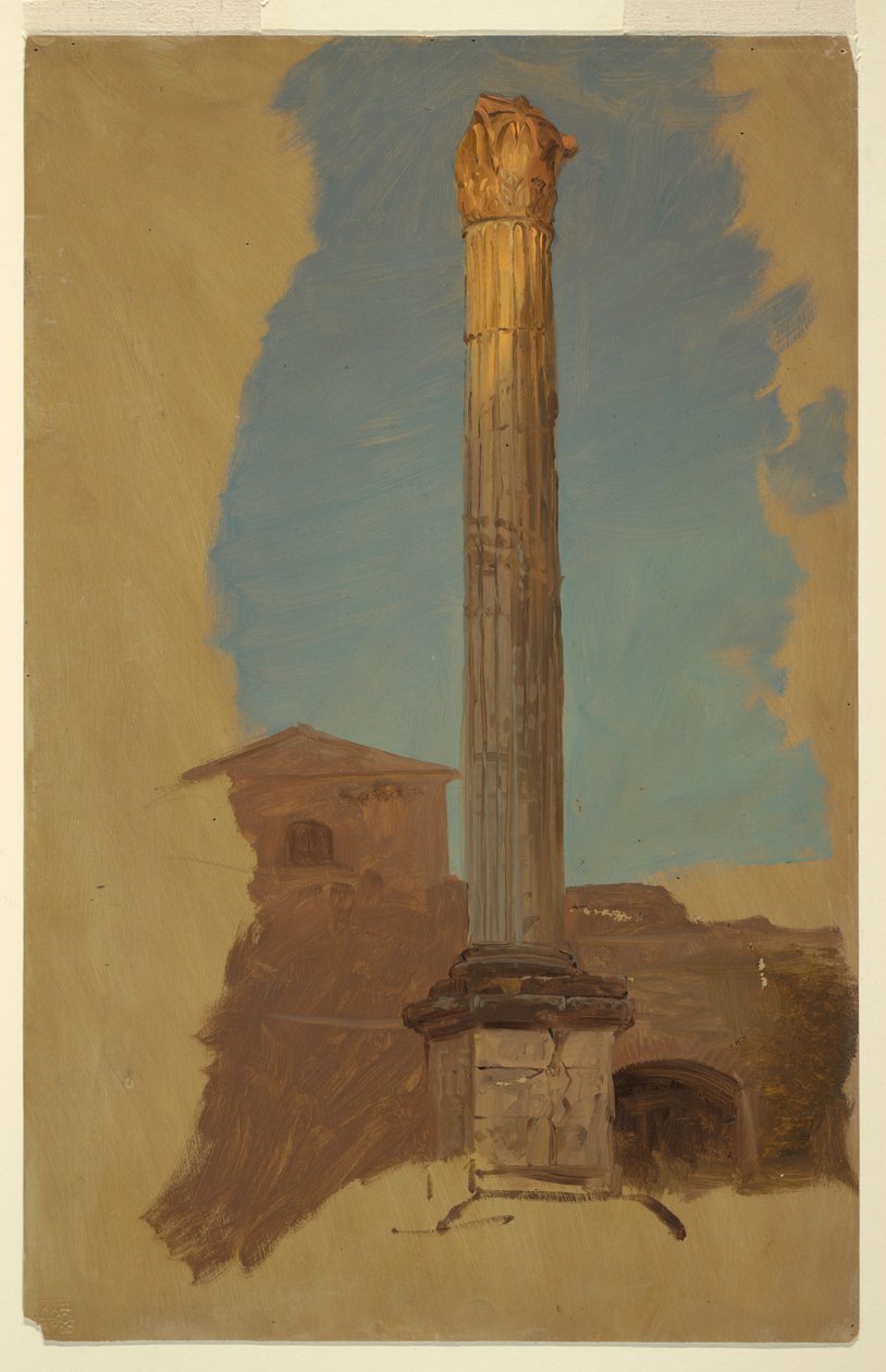 Rome, classical column, 1868–69 by Frederic Edwin Church
