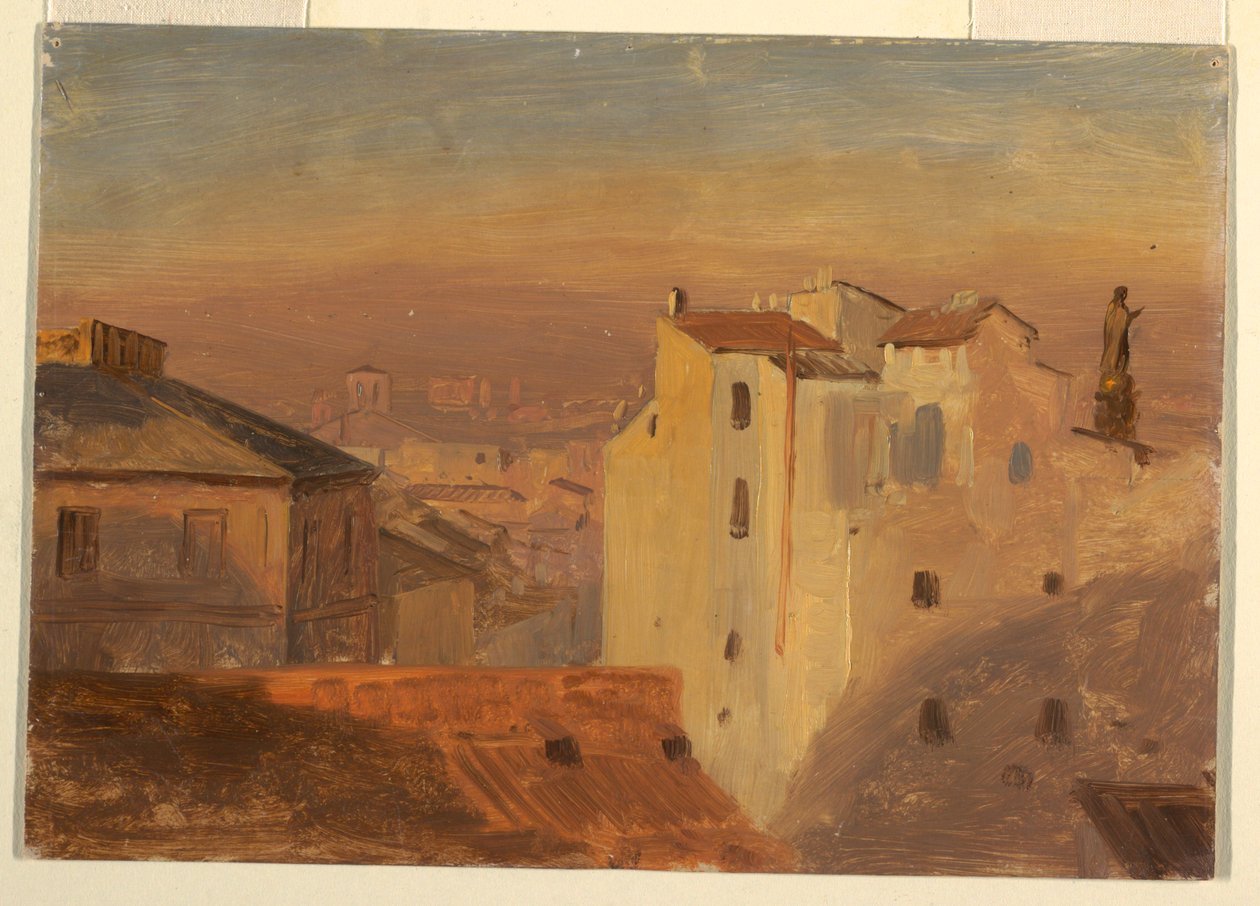 Rooftops, Rome, Italy, 1868–69 by Frederic Edwin Church